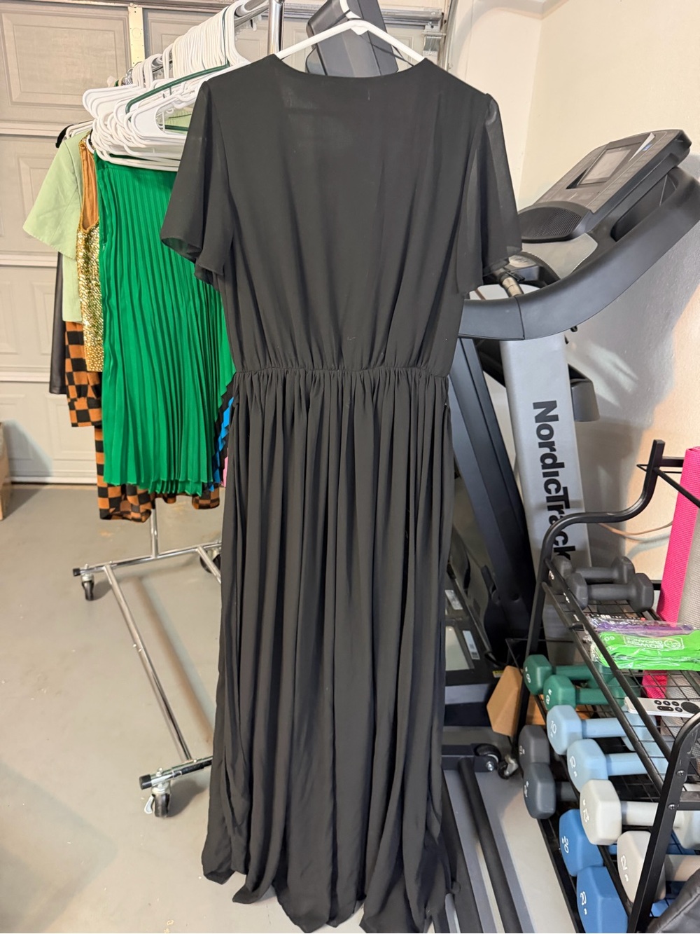 Baltic Born Black Short-Sleeve Maxi Dress